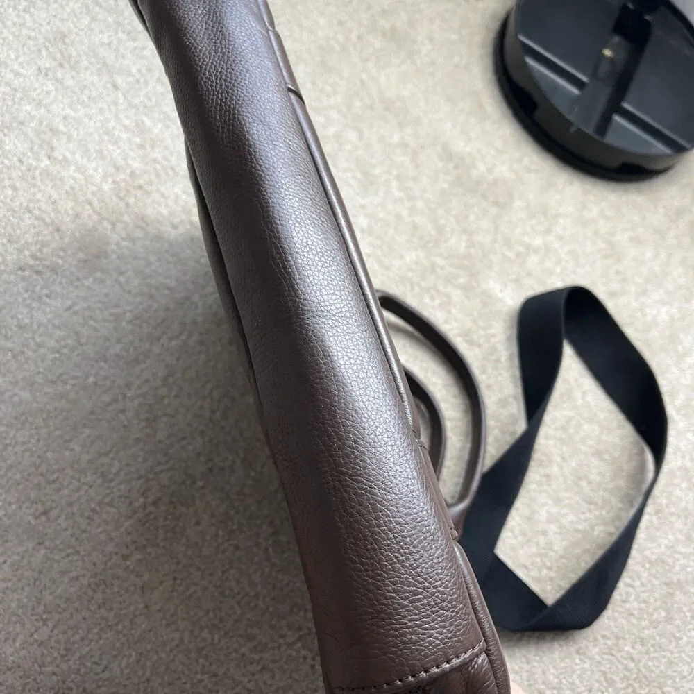 Jack Spade Brown Leather Messenger Bag Durable Quality Utility 16